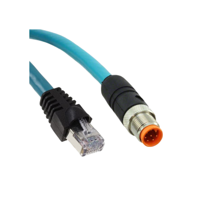 M12 Industrial Ethernet vrouwelijk chassisdeel naar RJ45